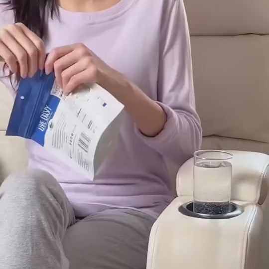 A bag of Live Crispy being opened
