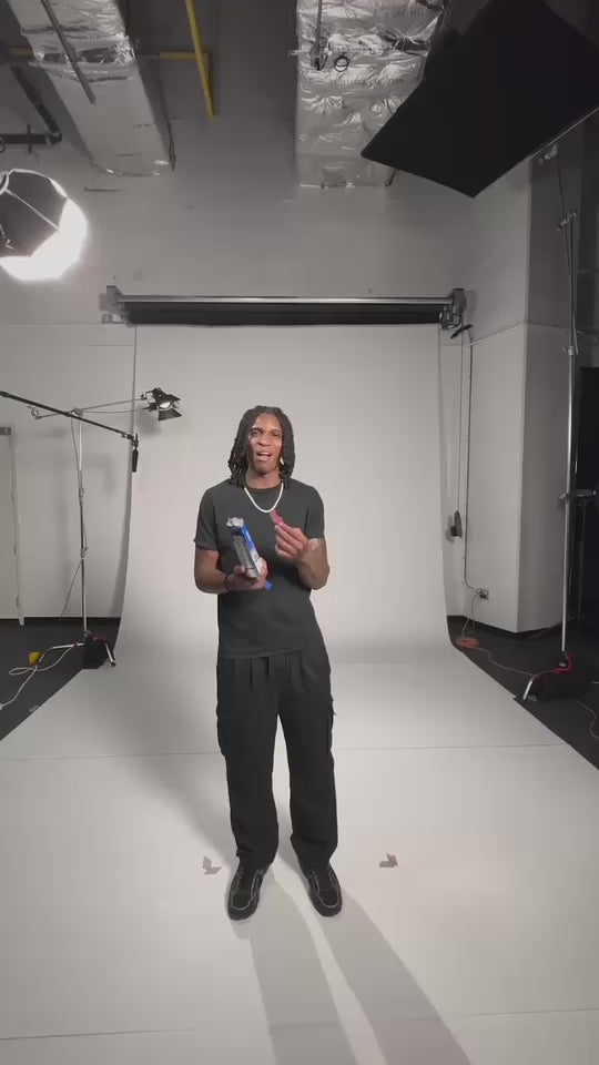 Maryland athlete with a bag of Live Crispy, paid partnership